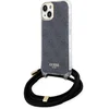 Image de Guess 4G Printed Crossbody Back Case - Geschikt voor Apple iPhone 15 (6.1") - Zwart