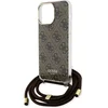 Image de Guess 4G Printed Crossbody Back Case - Geschikt voor Apple iPhone 15 Pro (6.1") - Bruin