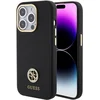 Image de Guess 4G Silicone Metal Logo Back Case - Geschikt voor Apple iPhone 15 Pro Max (6.7") - Zwart
