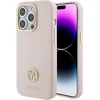 Image de Guess 4G Silicone Metal Logo Back Case - Geschikt voor Apple iPhone 15 Pro Max (6.7") - Roze