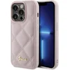 Image de Guess Quilted Metal Logo Back Case - Geschikt voor Apple iPhone 15 Pro (6.1") - Roze