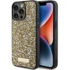Image de Guess Rhinestones Metal Logo Back Case - Geschikt voor Apple iPhone 15 Pro (6.1") - Goud
