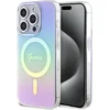 Image de Guess Faceted Mirror Iridescent Back Case (MagSafe Compatible) - Geschikt voor Apple iPhone 15 Pro (6.1") - Paars