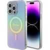 Image de Guess Iridescent Back Case (MagSafe Compatible) - Geschikt voor Apple iPhone 15 Pro Max (6.7") - Turquoise