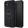 Image de Bescherming Guess GUHMN61PSAHMCK iPhone 11 / Xr 6.1" black hardcase Saffiano MagSafe