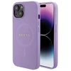 Image de Guess Saffiano Back Case (MagSafe Compatible) - Geschikt voor Apple iPhone 15 Plus (6.7") - Paars