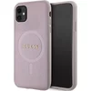 Image de Bescherming Guess GUHMN61PSAHMCP iPhone 11 / Xr 6.1" pink hardcase Saffiano MagSafe