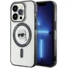 Image de Karl Lagerfeld iPhone 15 Pro Hardcase hoesje   Magsafe Compatible   Karl’s Head   Transparant