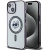 Image de Karl Lagerfeld - MagSafe Transparant Hoesje - iPhone 15 Plus - Elegante Bescherming - Choupette Motief