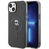 Image de Karl Lagerfeld iPhone 15 Plus Hardcase hoesje   Ikonik Monogram   Zwart