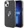 Image de IPHONE 15 KARL LAGERFELD IML GLITTER KARL & CHOUPETTE MAGSAFE CASE - BLACK