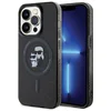 Image de iPhone 15 Pro Backcase hoesje - Karl Lagerfeld - Effen Grijs - TPU (Zacht)