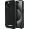 Image de Karl Lagerfeld - Gekanteld Etui - iPhone 15 - Quilted - Zwart - Elegant Design