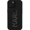 Image de iPhone 15 Backcase hoesje - Karl Lagerfeld - Effen Zwart - TPU (Zacht)