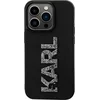 Image de iPhone 15 Pro Backcase hoesje - Karl Lagerfeld - Effen Zwart - TPU (Zacht)
