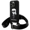 Image de Karl Lagerfeld iPhone 15 Pro Max 6.7" hardcase black Crossbody Silicone Ikonik