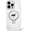 Image de Karl - Lagerfeld - Ring Stand Choupette Head MagSafe hoesje voor iPhone - 15 - Plus - wit