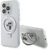 Image de Karl Lagerfeld, Magsafe Hoesje Geschikt voor Apple iPhone 15 Pro Max TPU Ringstandaard Karl et Choupette, Transparant