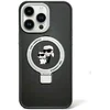 Image de Karl Lagerfeld Ring Stand Karl & Choupette Hard Case Back Cover met MagSafe voor Apple iPhone 15 Plus/14 Plus - Zwart