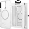 Image de Guess Translucent Back Case (MagSafe Compatible) - Geschikt voor Apple iPhone 12/12 Pro (6.1") - Zilver