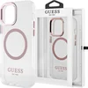 Image de Guess Translucent Back Case (MagSafe Compatible) - Geschikt voor Apple iPhone 12/12 Pro (6.1") - Roze