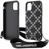 Image de Karl - Lagerfeld - KLHCN61SAKLMBSK hoesje voor iPhone - 11 / Xr - zwart - Monogram - Losange - Saffiano