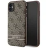 Image de Guess 4G Printed Stripe Back Case - Geschikt voor Apple iPhone 11 (6.1") - Bruin