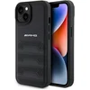 Image de Mercedes-Benz AMG Leather Perforated Back Case - Geschikt voor Apple iPhone 15 Plus (6.7") - Zwart