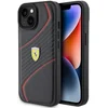 Image de Ferrari Twist Metal Logo Back Case - Geschikt voor Apple iPhone 15 (6.1") - Zwart