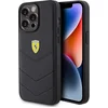Image de iPhone 15 Pro Max Backcase hoesje - Ferrari - Effen Zwart - Leer