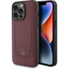 Image de iPhone 15 Pro Backcase hoesje - Mercedes-Benz - Effen Rood - Leer