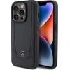 Image de iPhone 15 Pro Max Backcase hoesje - Mercedes-Benz - Effen Zwart - Leer