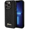 Image de Guess Sequin Script Metal Serie - iPhone 13 Hoesje - Zwarten Metalen Accenten - Luxe Bescherming