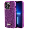 Image de Guess Disco Metal Script Serie - iPhone 14 Pro Hoes - Fuksja - Luxe Design - Metaal Afwerking