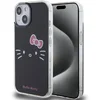 Image de Hello Kitty iPhone 15 TPU Back Cover hoesje   Kitty Face   Zwart
