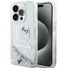 Image de Hello Kitty iPhone 15 Pro - Glitter Hoesje - Zilver