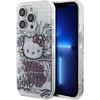 Image de Hello Kitty iPhone 15 TPU Back Cover hoesje   Graffiti Kitty on bricks   Wit