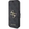 Image de Guess 4G Metal Logo Book Case - Geschikt voor Apple iPhone 15 Pro (6.1") - Grijs