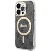 Image de Guess IML 4G Back Case (MagSafe Compatible) - Geschikt voor Apple iPhone 15 Pro (6.1") - Grijs