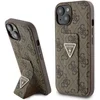 Image de Guess 4G Triangle Logo Grip Case - Geschikt voor Apple iPhone 15 (6.1") - Bruin