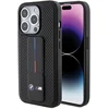 Image de BMW M Perforated Grip Stand Back Case - Geschikt voor Apple iPhone 15 Pro (6.1") - Zwart