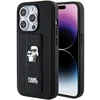 Image de Karl Lagerfeld iPhone 15 Pro Serie - Beschermhoes - Zwart - Gripstand