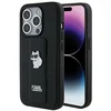 Image de Karl Lagerfeld Gripstand Serie - Hoesje voor Mobiele Telefoon - Zwart - Saffiano - iPhone 14 Pro