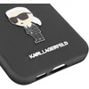 Image de Karl - Lagerfeld - Siliconen Ikonik Metal Pin hoesje voor Samsung Galaxy S23 FE - zwart