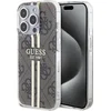 Image de Guess 4G Gold Stripe Back Case - Apple iPhone 15 Pro (6.1") - Bruin