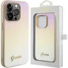 Image de Guess - Saffiano - Iridescent Script hoesje voor iPhone - 14 - Pro - Max - goud