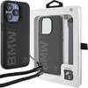 Image de BMW Signature Leather Wordmark Back Case - Geschikt voor Apple iPhone 15 Pro Max (6.7") - Zwart