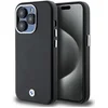 Image de BMW Signature Wrapped Metal Back Case (MagSafe Compatible) - Geschikt voor Apple iPhone 14 Pro Max (6.7") - Zwart