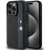Image de BMW M Perforated Tricolor Line Back Case - Geschikt voor Apple iPhone 15 Pro (6.1") - Zwart