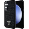 Image de Guess Rhinestones Triangle Logo Back Case - Geschikt voor Samsung Galaxy S24 Plus (S926) - Zwart
